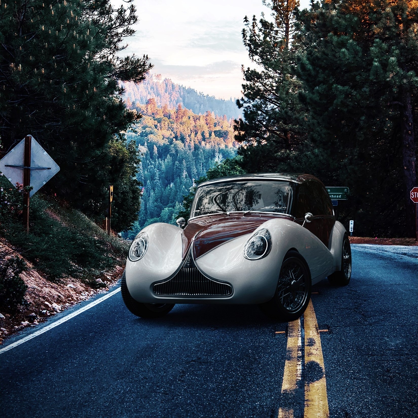 Model 01 in forest